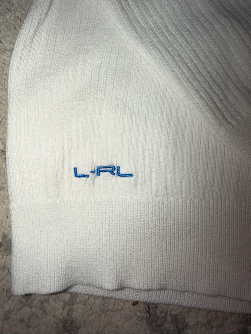 Vintage Ralph Lauren Active Rib Knit Henley Sweater Medium - Picture 3 of 4